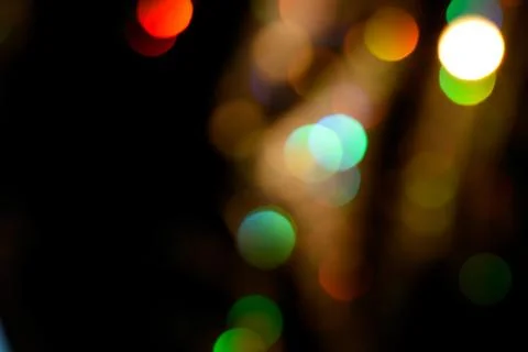 Rainbow bokeh in lines overlay. Stock Photos
