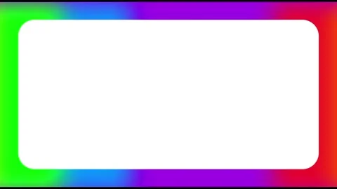 Rainbow Border Card Stock Footage 335591696