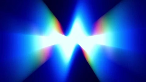 Rainbow Bowtie Light Beams Stock Footage 340297346