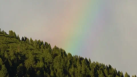 Rainbow in bramban valley Stock Footage 246837960