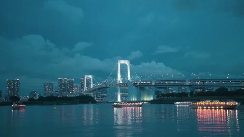 Rainbow bridge Stock Footage 77534128