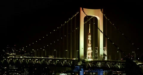 Rainbow Bridge Light up Video stock 205602053