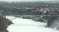 Rainbow Bridge Niagara Falls Winter 3 HD Footage