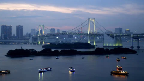 Rainbow Bridge at Sunset 動画素材 151625693