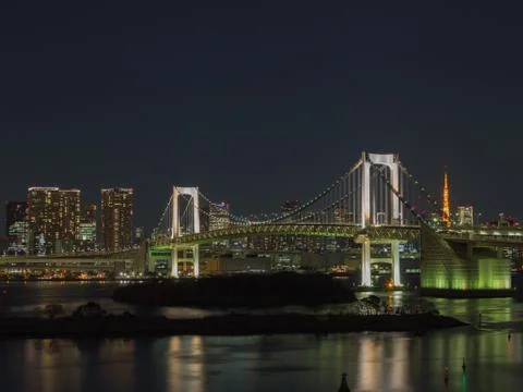 Rainbow Bridge in Tokyo Foto stock