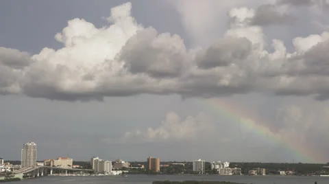 Rainbow Bridge two HD Stock Footage 27152753