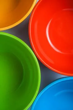Rainbow bright background with lines and circles Stock Photos