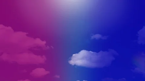 Rainbow on a bright blue sky Vidéo 107615554