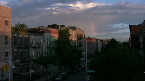 Rainbow brooklyn timelapse Video stock 459985