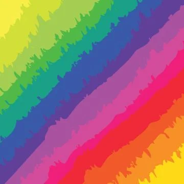 Rainbow Brush Marks Stock Illustration