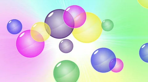 Rainbow Bubble Background HD1080 Stockbeeldmateriaal 456578