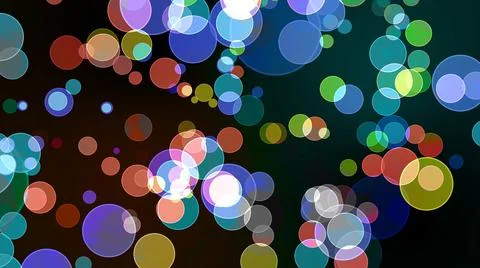 Rainbow bubble divine dimension bokeh blur absract dark red isolated Stock Illustration