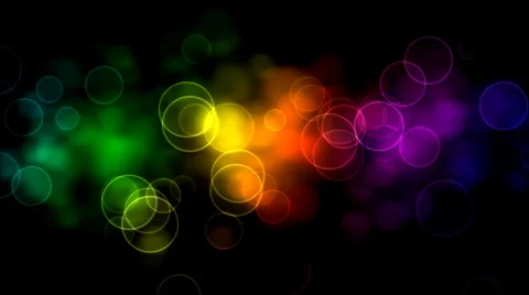 Rainbow Bubbles Particle Background Stock Footage 34915450