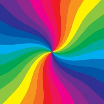 Rainbow burst Stock Illustration