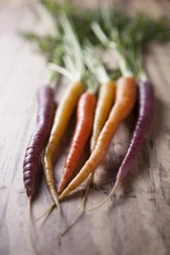 Rainbow Carrots Foto stock