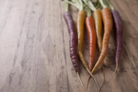 Rainbow Carrots Stock Photos