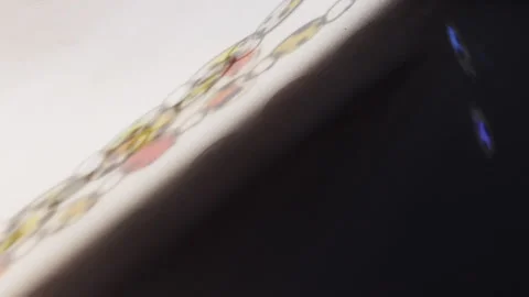 Rainbow Chains in a Dreamlike Glow Stock Footage 304368195