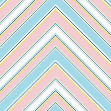 Rainbow Chevron Diagonal Stripes seamless pattern background Illustrazione stock
