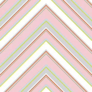 Rainbow Chevron Diagonal Stripes seamless pattern background Stock Illustration