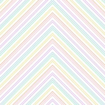 Rainbow Chevron Diagonal Stripes seamless pattern background Stock Illustration