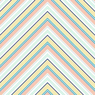 Rainbow Chevron Diagonal Stripes seamless pattern background Stock Illustration