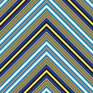 Rainbow Chevron Diagonal Stripes seamless pattern background イラスト素材