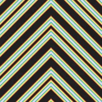 Rainbow Chevron Diagonal Stripes seamless pattern background Illustrazione stock