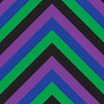 Rainbow Chevron Diagonal Stripes seamless pattern background Illustrazione stock