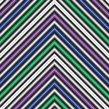 Rainbow Chevron Diagonal Stripes seamless pattern background Illustrazione stock