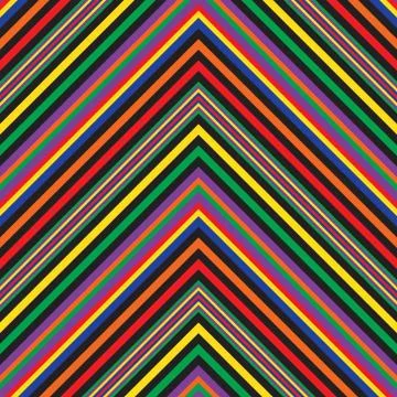 Rainbow Chevron Diagonal Stripes seamless pattern background 스톡 일러스트