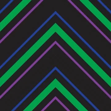 Rainbow Chevron Diagonal Stripes seamless pattern background Stock Illustration
