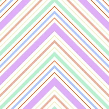 Rainbow Chevron Diagonal Stripes seamless pattern background Stock Illustration