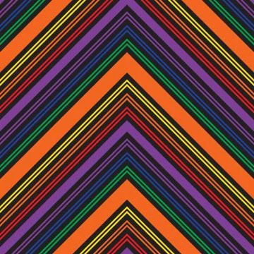 Rainbow Chevron Diagonal Stripes seamless pattern background Stock Illustration