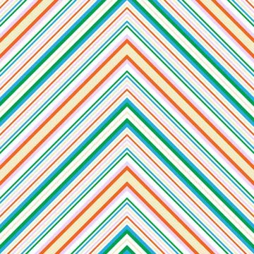 Rainbow Chevron Diagonal Stripes seamless pattern background Stock Illustration