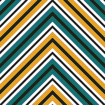 Rainbow Chevron Diagonal Stripes seamless pattern background Stock Illustration