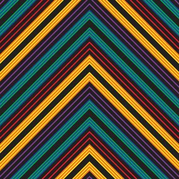 Rainbow Chevron Diagonal Stripes seamless pattern background 스톡 일러스트