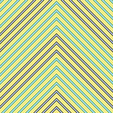Rainbow Chevron Diagonal Stripes seamless pattern background Stock Illustration