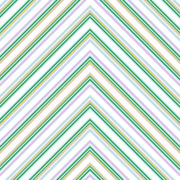 Rainbow Chevron Diagonal Stripes seamless pattern background Stock Illustration