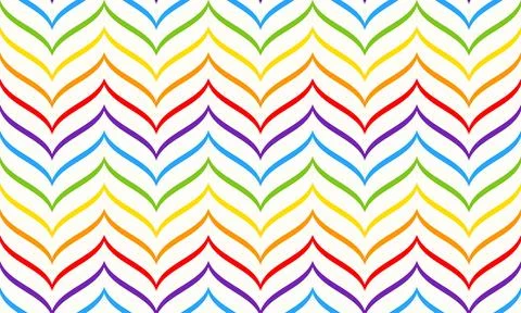 Rainbow chevron pattern, seamless vector geometric background Illustrazione stock