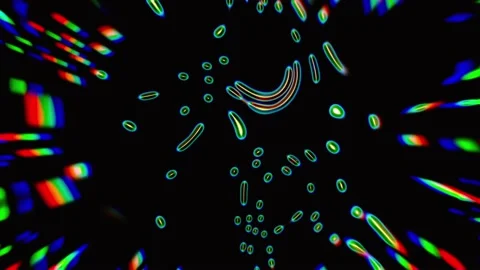 Rainbow chromatic animation background Stock Footage 231460477