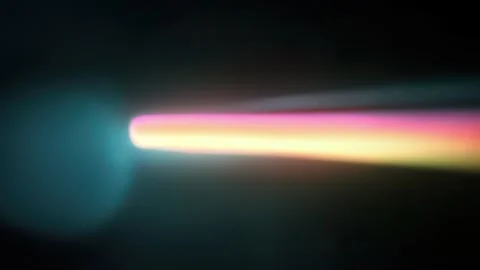 Rainbow Chromatic Light Beam Abstract Background Stock Footage 328293270