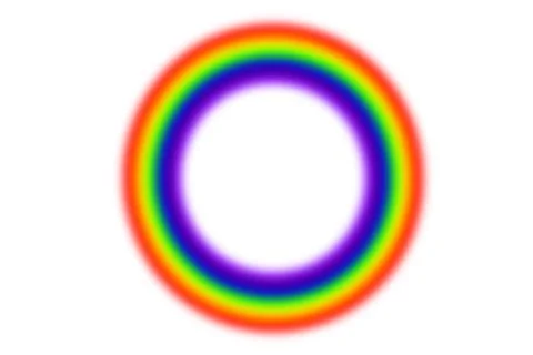 Rainbow circle, blur rainbow colors Stock Illustration
