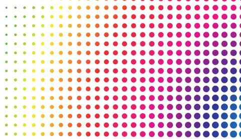 Rainbow circle consisting Stock Illustration