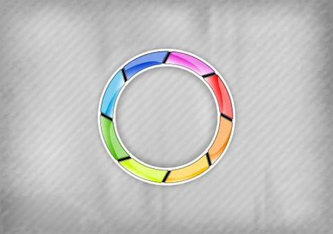 Rainbow circle Stock Illustration