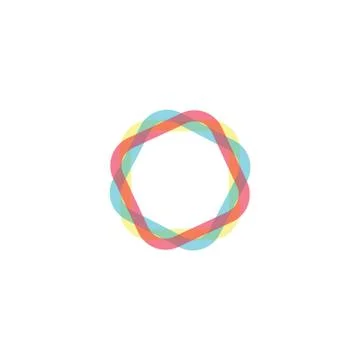 Rainbow circle Stock Illustration