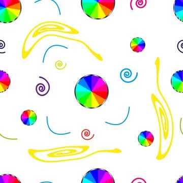 Rainbow circle pattern Stock Illustration