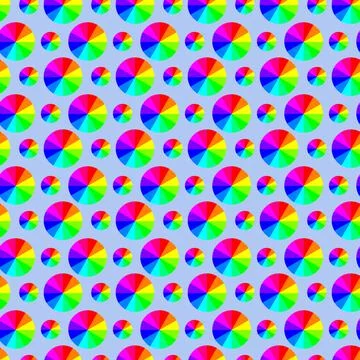 Rainbow circle pattern Stock Illustration