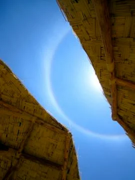Rainbow circle Foto stock