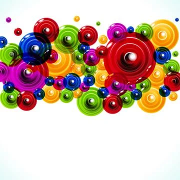 Rainbow circles Stock Illustration