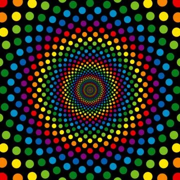 Rainbow circles 스톡 일러스트